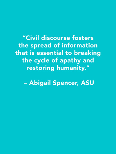 Abigail Spencer Quote, ASU -blue