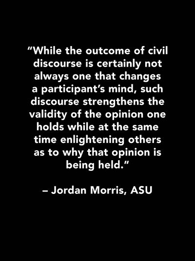 Jordan Morris Quote, ASU -black