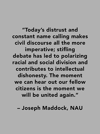 Joseph Maddock Quote, NAU -grey
